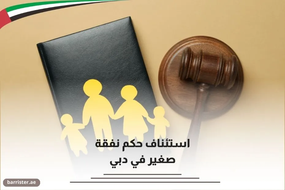 استئناف حكم نفقة صغير في دبي
